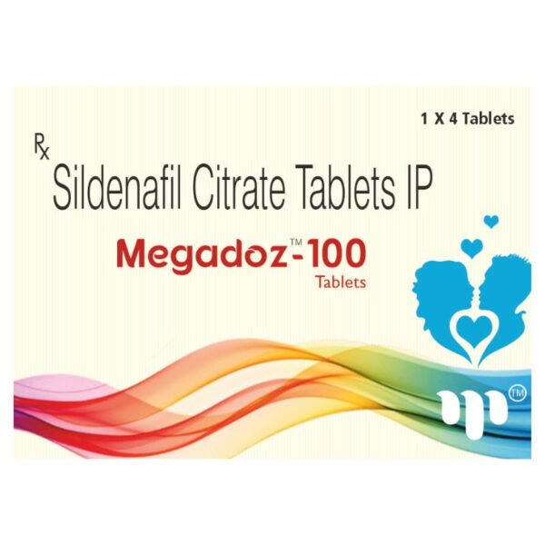 Megadoz 100 - Sildenafil 100mg Tab-(4 Tab) with MonoCarton