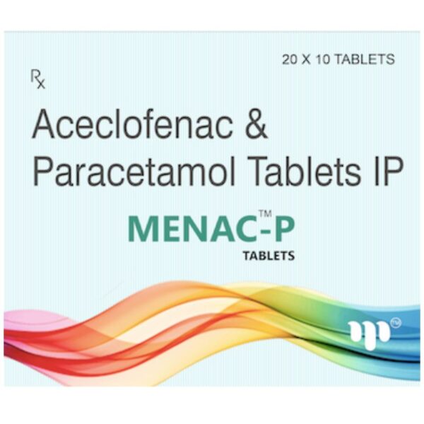 Menac- P - Aceclo 100mg + PCM 325mg Tab-(10Tab)